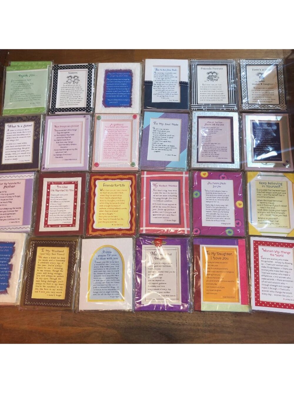 NEW! WHOLESAL Lot of 48 Blue Mountain Art Magnetic Easel Handmade Prints Gifts